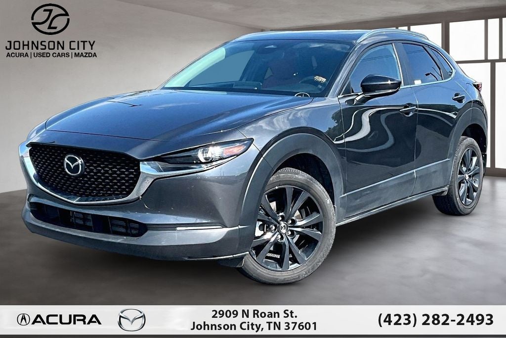 2025 Mazda Mazda CX-30 2.5 S Select Sport in Machine Gray Metallic — front three-quarter view