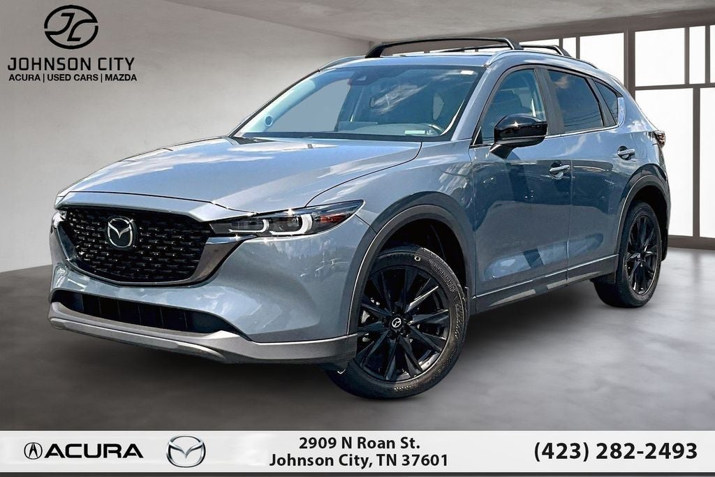 2024 Mazda Mazda CX-5 2.5 S Carbon Edition in Polymetal Gray Metallic — front three-quarter view