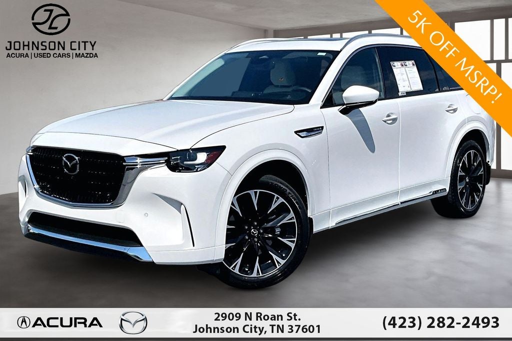 2026 Mazda Mazda CX-90 3.3 Turbo S Premium Plus in Rhodium White Premium — front three-quarter view