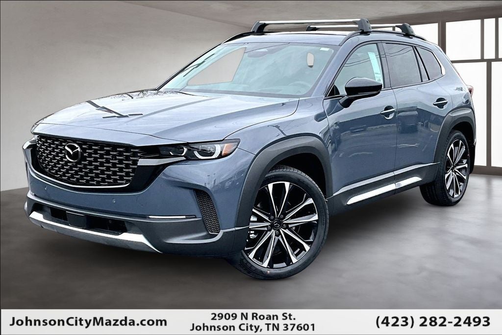 2026 Mazda Mazda CX-50 2.5 Turbo Premium Plus AWD in Polymetal Gray Metallic — front three-quarter view