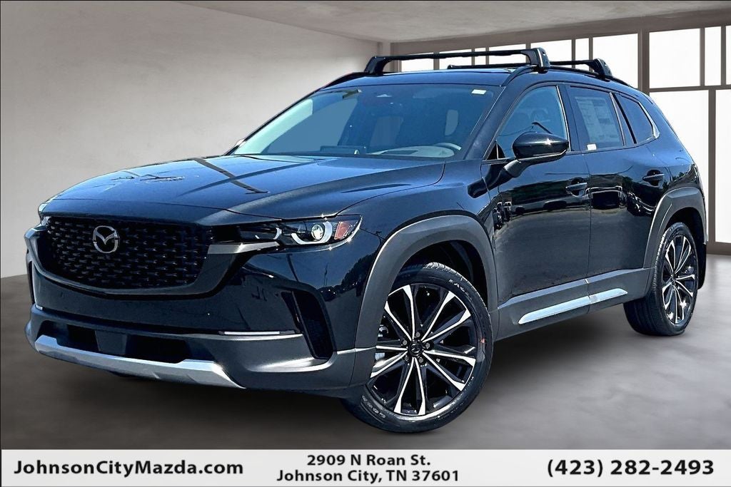 2026 Mazda Mazda CX-50 2.5 Turbo Premium Plus AWD in Jet Black Mica — front three-quarter view