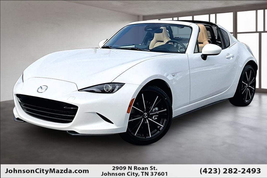 2026 Mazda Mazda MX-5 Miata RF Grand Touring in Snowflake White Pearl — front three-quarter view