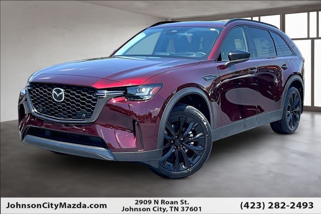 2026 Mazda Mazda CX-90 3.3 Turbo Premium Sport AWD in Artisan Red Premium — front three-quarter view