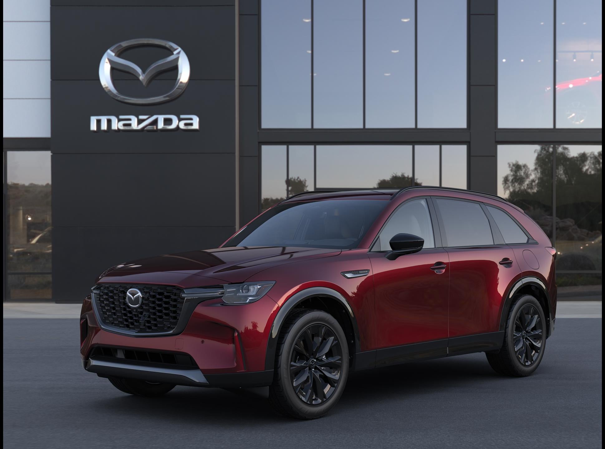 2026 Mazda Mazda CX-90 3.3 Turbo S Premium Sport AWD in Artisan Red Premium — front three-quarter view