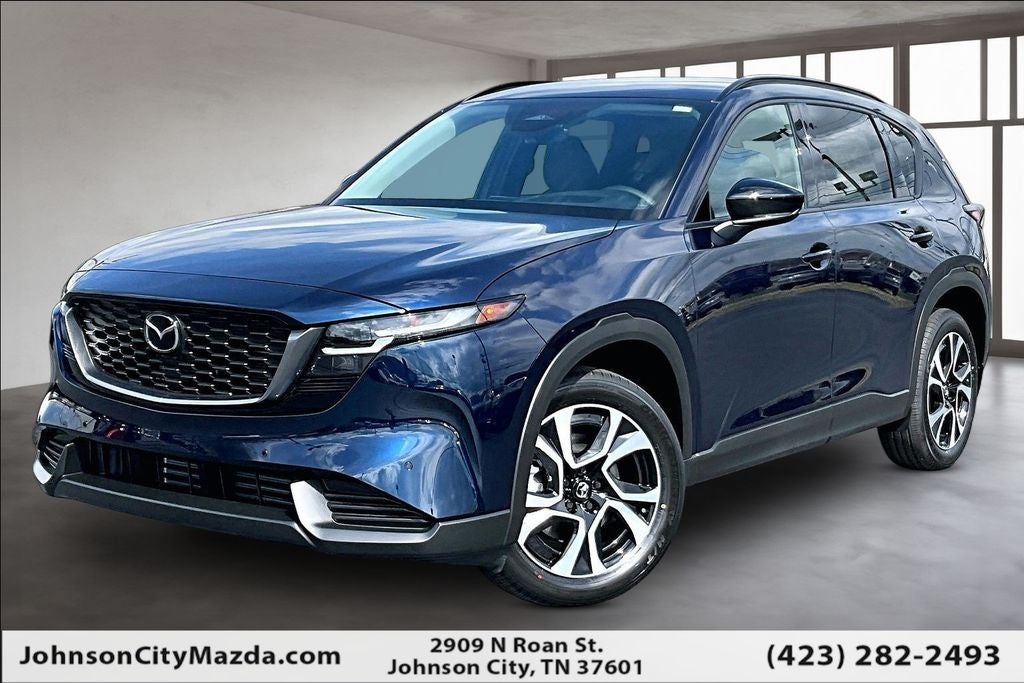 2026 Mazda Mazda CX-5 2.5 S Preferred AWD in Navy Blue Mica — front three-quarter view