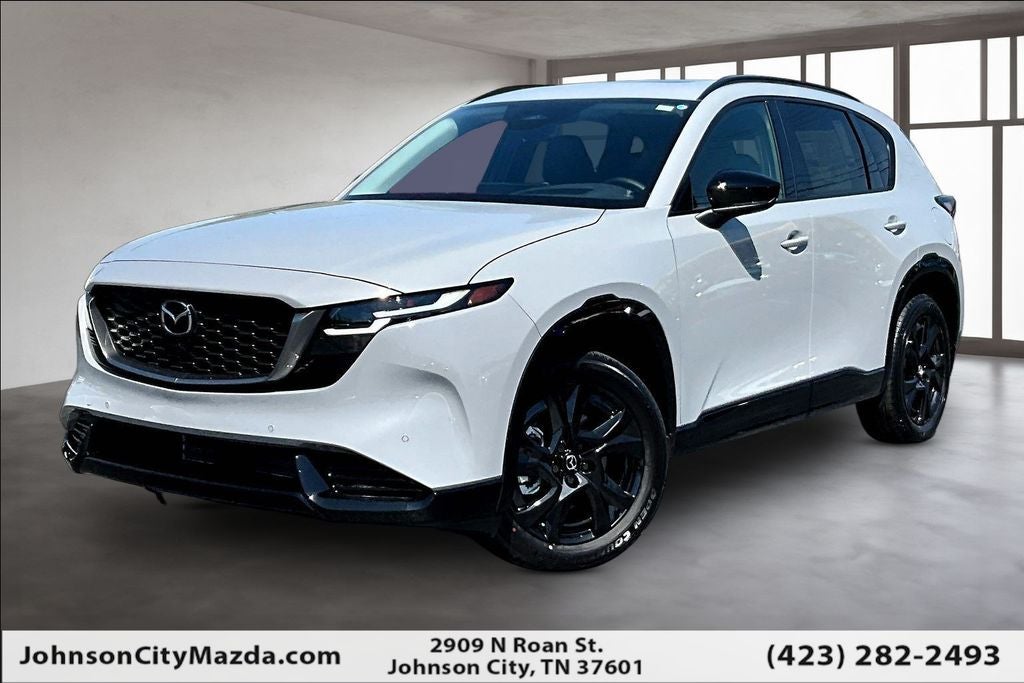 2026 Mazda Mazda CX-5 2.5 S Premium Plus AWD in Aero Gray Metallic — front three-quarter view