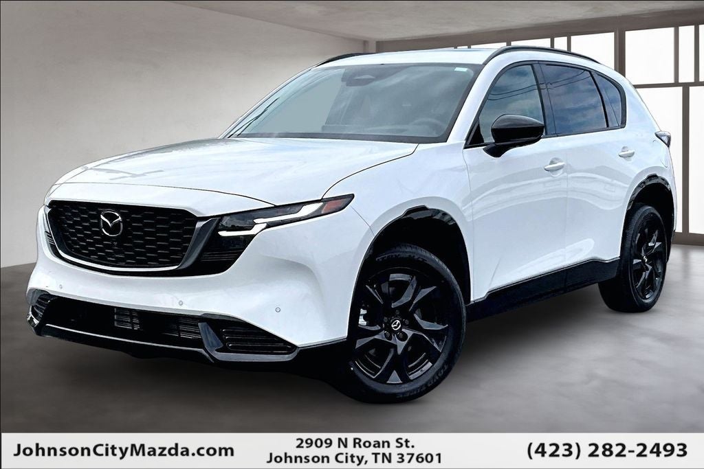 2026 Mazda Mazda CX-5 2.5 S Premium Plus AWD in Rhodium White Metallic — front three-quarter view