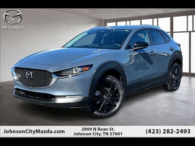 2026 Mazda Mazda CX-30 2.5 S Carbon Edition AWD in Polymetal Gray Metallic — front three-quarter view