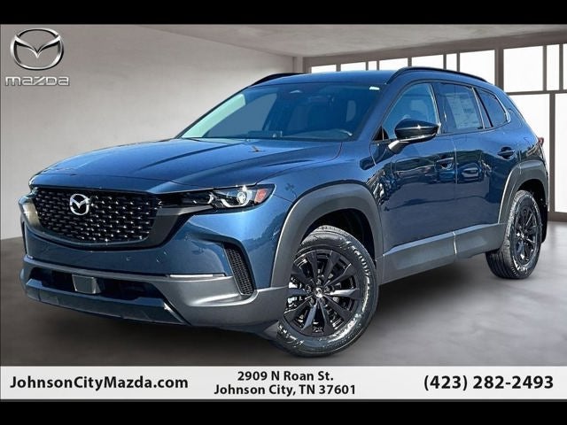 2026 Mazda Mazda CX-50 Hybrid Premium AWD in Ingot Blue Metallic — front three-quarter view