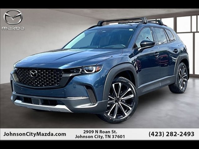2026 Mazda Mazda CX-50 2.5 Turbo Premium Plus AWD in Ingot Blue Metallic — front three-quarter view