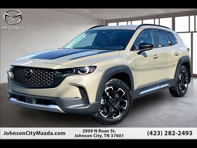 2026 Mazda Mazda CX-50 2.5 Turbo Meridian Edition AWD in Zircon Sand Metallic — front three-quarter view
