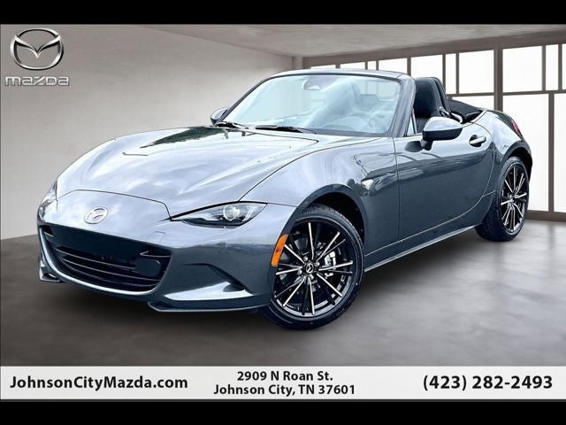 2026 Mazda Mazda MX-5 Miata Grand Touring in Machine Gray Metallic — front three-quarter view
