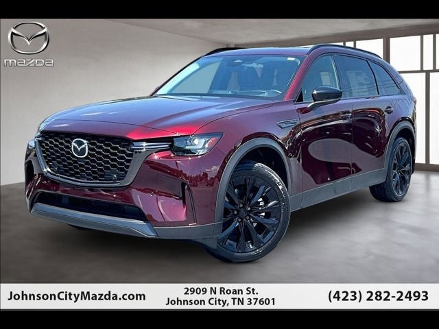2026 Mazda Mazda CX-90 3.3 Turbo Premium Sport AWD in Artisan Red Premium — front three-quarter view