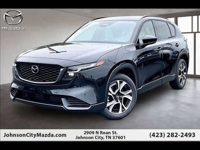 2026 Mazda Mazda CX-5 2.5 S Preferred AWD in Jet Black Mica — front three-quarter view
